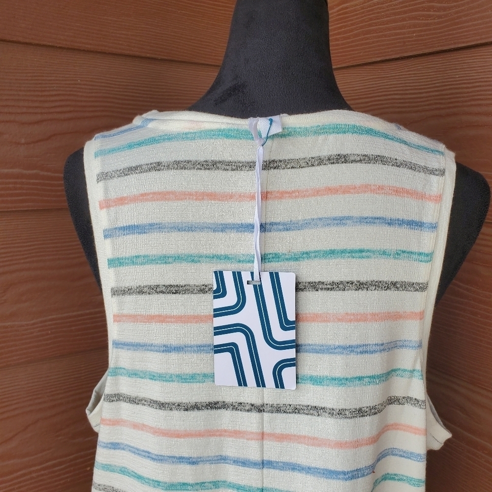 NWT Stitch Fix Market & Spruce Women's Striped Knit Tank Top Plus Size XXL - Picture 13 of 16